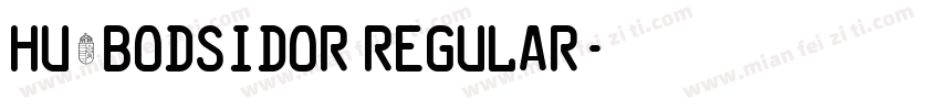 Hu_Bodsidor Regular字体转换